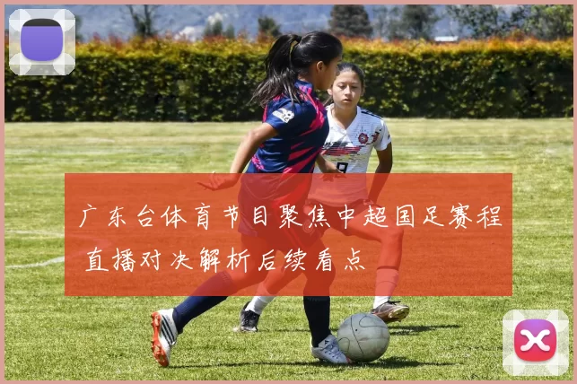 广东台体育节目聚焦中超国足赛程 直播对决解析后续看点